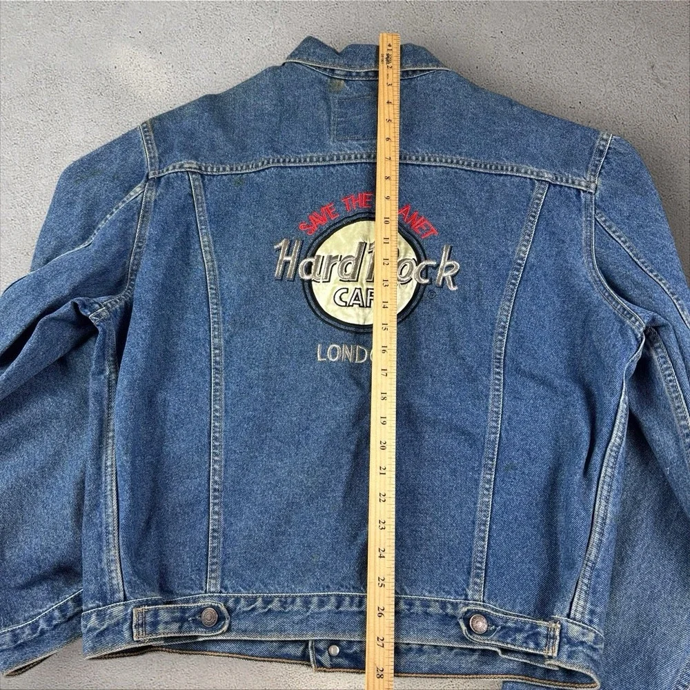 Levi's Denim Trucker Men's‎ Blue Jacket Large 70503 02 Vintage Hard Rock London